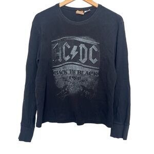 Rockware Anyhill Trading AC/DC Back in Black Cotton Thermal XL